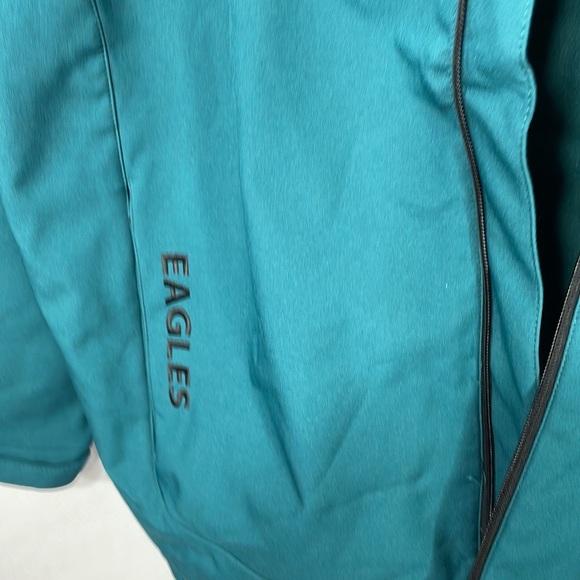 NWT XL NFL.com Philadelphia Eagles‎ Soft Shell Zipper Coat with Removable Hood - Picture 11 of 16